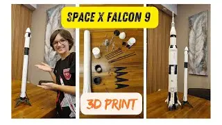 Space X Falcon 9 with Crew Dragon (1:96)  #falcon9 #spacex #crewdragon #3dyazici #3dprint #3dbaskı