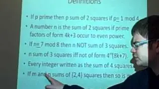 Expressing numbers as the sum of squares
