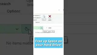 Windows Tip - Free up HD space with Windows Search!