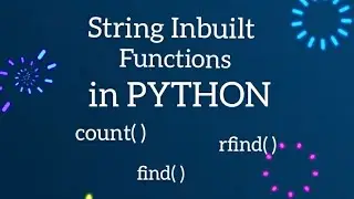 String inbuilt functions in 