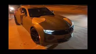 Camaro camo green liquid wrap
