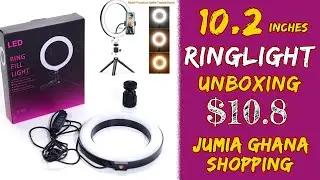Let's Unbox My NEW TOY From Jumia Ghana Online Shopping - New Ring light 10inches