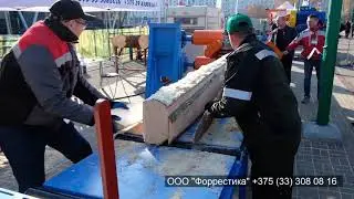 Выставка Деревообработка-2019. Оборудования для заготовки дров, брусовочные двухвальные станки.