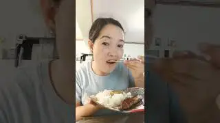 Lunch time eating bitter gourd and fish #asmr