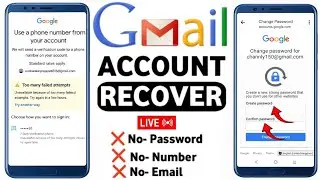 too many failed attempts gmail 2 step verification problem || google Account recovery 