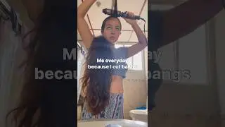 Get bangs they said… it’ll be cute 🙄😪#hair #hairstyle #haircut