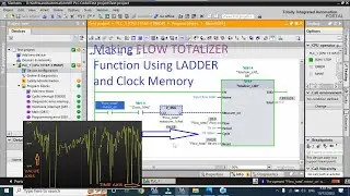 TIA Portal: How to Make Flow Totalizer in LADDER and use it?
