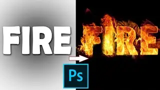 Adobe Photoshop tutorial: Text on fire Text Effect | Simple & Easy tutorial |Guru|