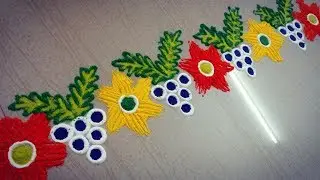 Border Floor Art Design Ideas for this Festive Border Floor #Rangoli