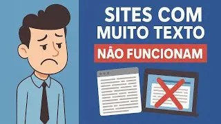Sites com muito texto não funcionam