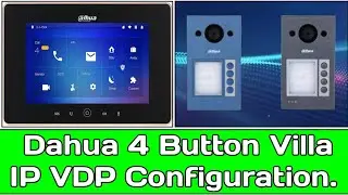 DHI-VTO3311Q-WP l Explained Dahua 4 Button Villa Outdoor Unit Installation & Configuration in Detail