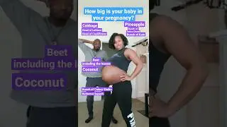 How BIG is Your Baby in the 3rd Trimester?🤰🏾 #MommyFever #thirdtrimester #pregnantbelly #pregnancy