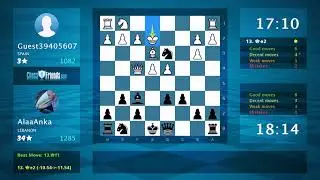 Chess Game Analysis: Guest39405607 - AlaaAnka : 0-1 (By ChessFriends.com)