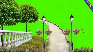 🌴 Green Screen Beautiful Garden Flower / Green Screen Tree Effect /Green Screen Bird Flying Effect