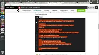Login Symfony3 Authentication form
