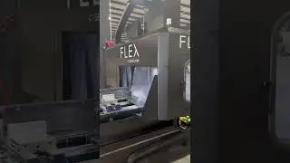 Machine Your Long Parts with the FLEXCNC #Shorts #cncmachining #VMC #manufacturing #fabshop