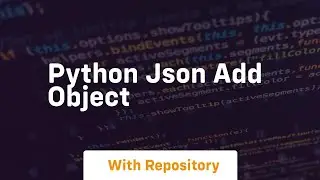 python json add object