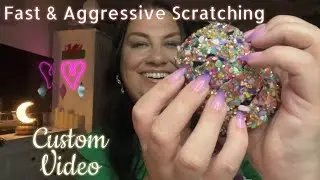 Kat’s Custom ASMR Video / Fast & Aggressive Scratching, Foam Cover Scratching, Mouth Sounds 🫶🏼