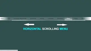 Css only Navigation Horizontal X-Scrolling  Menu using ['HTML and CSS']...
