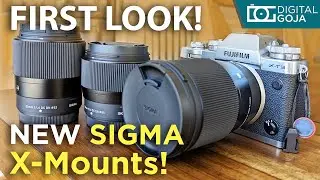 NEW FUJI X Mount Lenses by Sigma! | Sigma X Mount Lenses 16mm 30mm 56mm