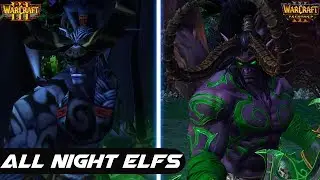 Warcraft 3 Reforged - All Night Elfs Comparison - Original vs Reforged