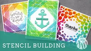 Stencil Wreath Building