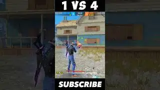 1 VS 4 CLUTCH SQUAD WIPE 🥵 WAIT FOR END 🥶 #shorts #shortfeed #trending #tgrnrz #freefireshorts