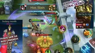 SOLO RANK MUSUH PAMER SKIN DAN TOP GLOBAL? WAKTUNYA BANTAII - MOBILE LEGENDS INDONESIA