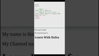 How to comment in html 