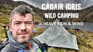 WILD CAMPING in HEAVY RAIN & WIND / Wild Camping at Cadair Idris, Snowdonia / ZPACKS ALTAPLEX