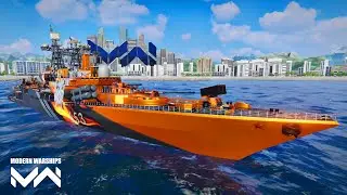 Multipurpose ship RF ADMIRAL BASISTY in action : Modern Warships