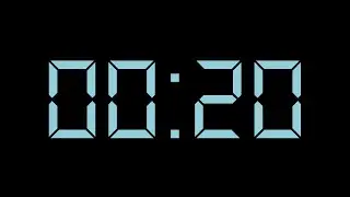 Timer 20 Second No Copyright - Blue Green Black Screen