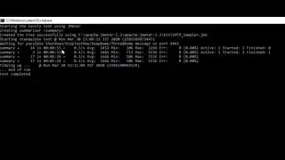 Batch file for execution of JMeter Script 