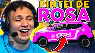 PINTEI A VIATURA DA PM de ROSA 😂 GTA RP (Paulinho o LOKO)