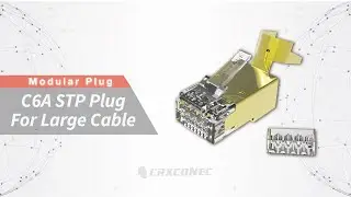10G C6A STP Shielded RJ45 Connector (wire hole:1.2, 1.5, 1.6mm) For Large Cable and Out Door Cable