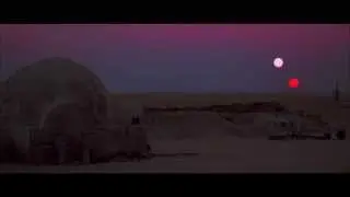 Binary sunset... from A New Hope, Star Wars: The Digital Movie Collection