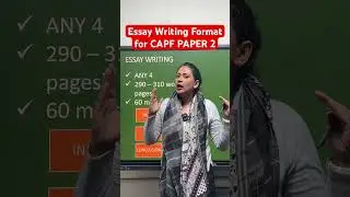 Essay Writing Format for CAPF paper 2 I Ex-AC Divya Gupta 