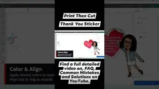 Cricut Print Then Cut Stickers #Cricut #Stickers #PrintThenCut #HowTo