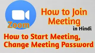How to Join a Meeting in Zoom App on Mobile in Hindi ?Techno Fighter|