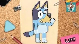 Como Dibujar Bluey Heeler | Bluey | Paso a Paso
