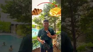 Croissant Waffle || Day 1 of 7 Days Waffle Challenge in Thailand
