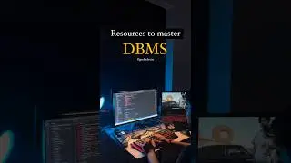 Resources to master DBMS | # shorts