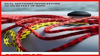 Airhead 2 Section Tow Rope for 1-4 Rider Towable Tubes, Multiple