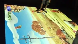 Idisplay.co.th :: Interactive Floor - Chicken fight