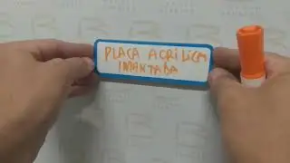 Placas, Plaquetas e mini-lousas Magnéticas para Escrita em Acrílico.