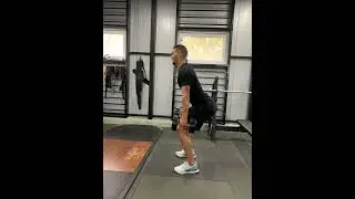 Приседание с гантелями