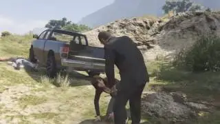 GTA V - Trevor saves a girl and then...