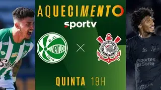 JUVENTUDE X CORINTHIANS | AQUECIMENTO AO VIVO E COM IMAGENS | COPA DO BRASIL 2024 | #live | sportv