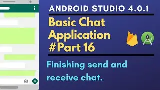 How to make Chat Application using Android Studio #Part 16 | Prego Coding Classes