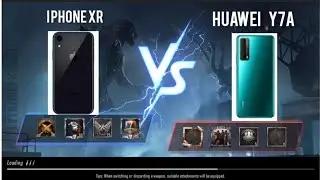 I PHONE XR  VS  HUAWEI Y7a || PUBG gameplay
